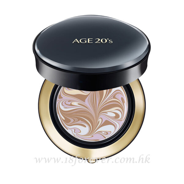Age 20's Signature Essence Cover Pact Master - Double Cover, 愛敬 四色拉花升級款 水光精華保濕粉底霜 - 黑色雙重遮瑕