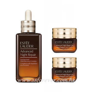 Eetee Lauder Advanced Night Repair Face Serum and Eye Supercharged Gel-Crème Duo Set, 雅詩蘭黛 升級再生基因修護精華+眼霜三件套裝