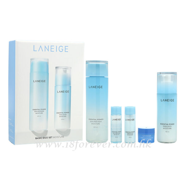 Laneige Basic Duo - Moisture 5pcs Set, LANEIGE 蘭芝 基礎水乳套裝 - 滋潤型