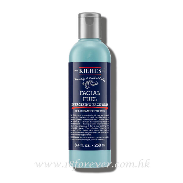 Kiehl's Facial Fuel Energizing Face Wash For Men 250ml, KIEHL'S 科顏士 男士全效潔面啫喱 250ml