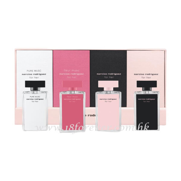 Narciso Rodriguez For Her Collector Exclusive Set 4x7.5ml, NARCISO RODRIGUEZ 納西素 同名系列香水套裝