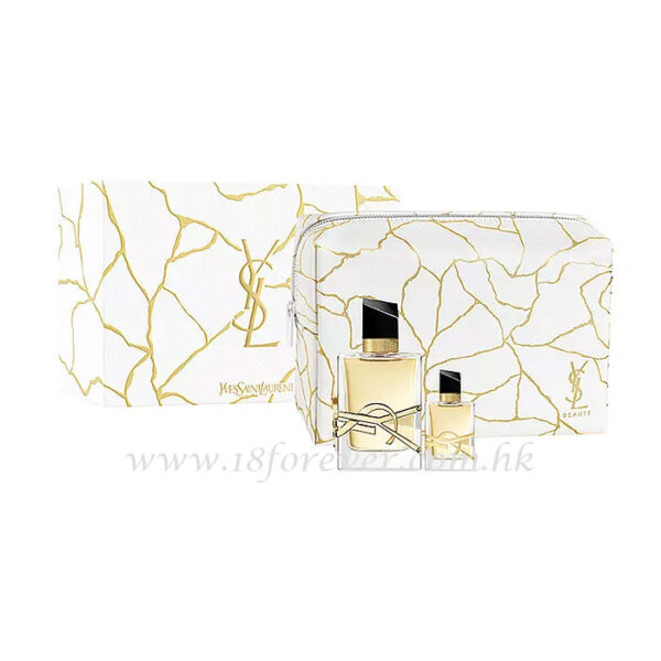 Yves Saint Laurent Libre Eau De Parfum (EDP) Pouch Holiday Gift Set, YSL 聖羅蘭 自由之水女士淡香精套裝