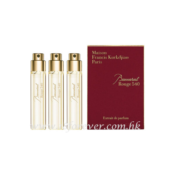 Maison Francis Kurkdjian：Baccarat Rouge 540 Eau De Parfum 11ml x 3, Baccarat Rouge 540 傳承香精 11ml x 3