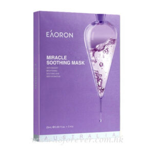 Eaoron Jacaranda Miracle Mask 25ml x 5pcs, EAORON 澳洲藍花楹舒緩鎮定面膜 5片/盒, 澳洲面膜, EAORON 面膜，EAORON 紫色面膜